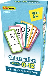 Foto 5 | Tarjetas Didácticas De Resta Edupress™ Todos Los Datos Del 0 Al 12 - Venta Internacional.