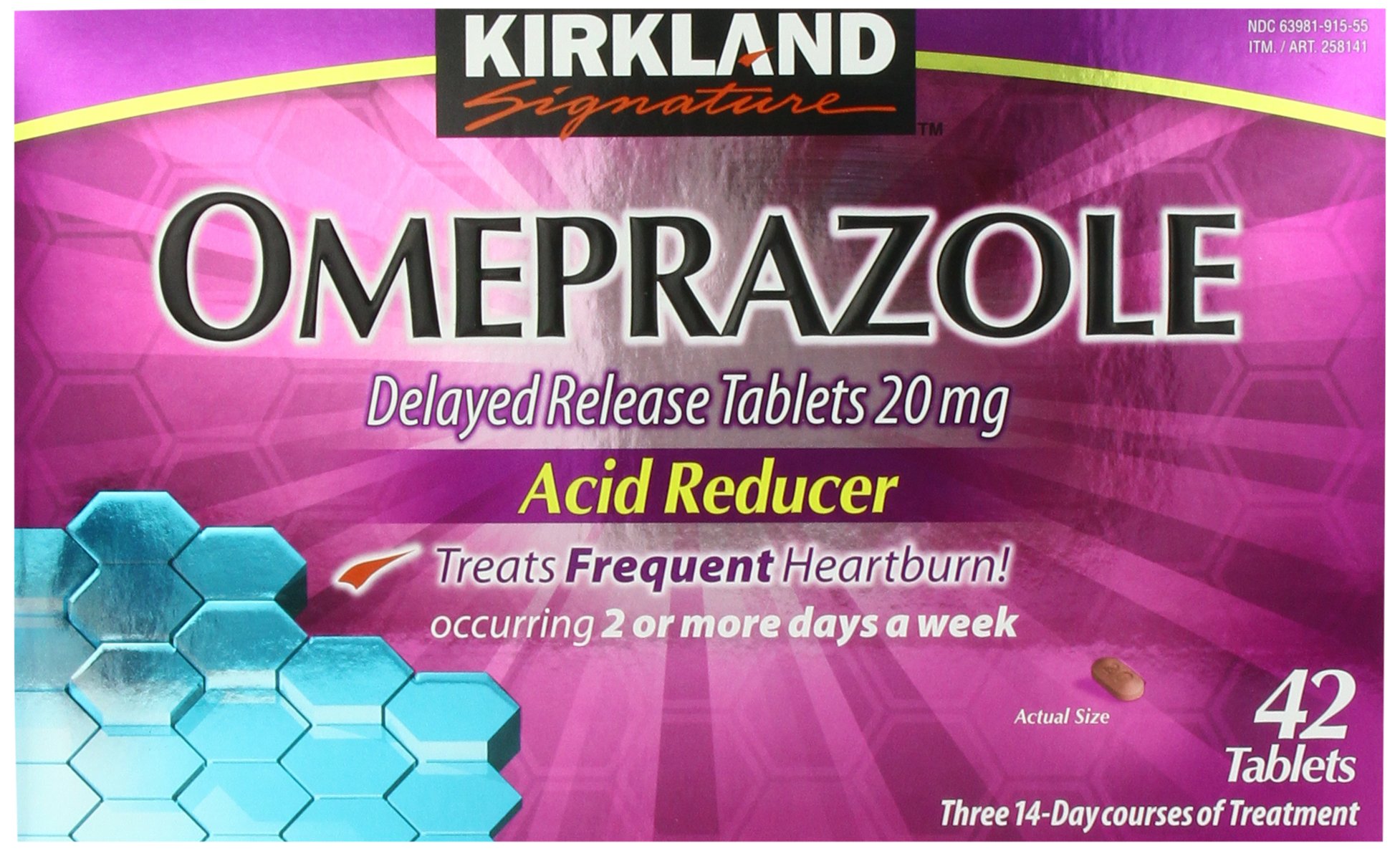 Foto 2 pulgar | Tabletas Kirkland Signature Omeprazol 20 Mg  42 Unidades - Venta Internacional.