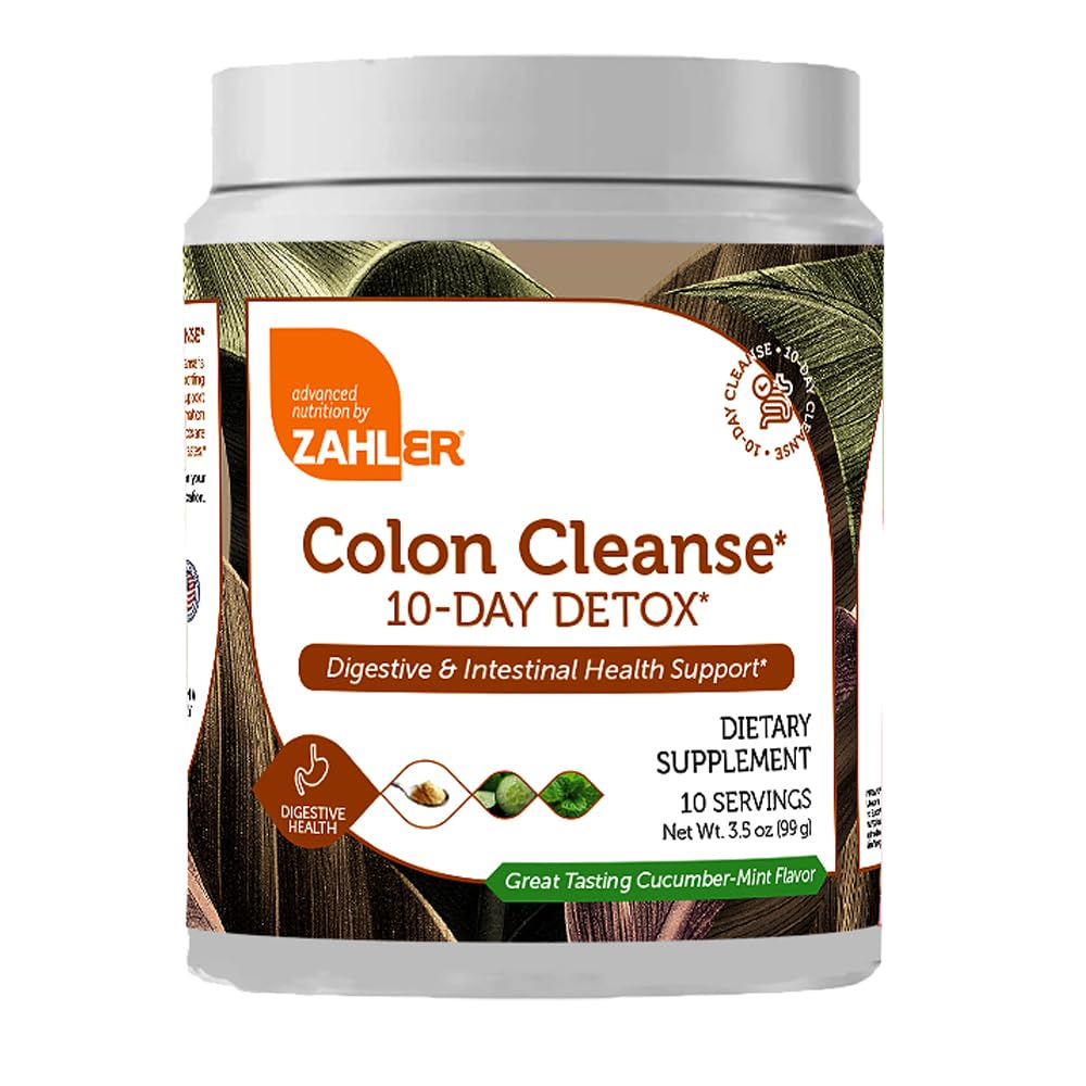 Foto 2 pulgar | Colon Cleanse Zahler  10 Días  Desintoxicante  Pepino Y Menta  Tarro De 100 Ml - Venta Internacional.