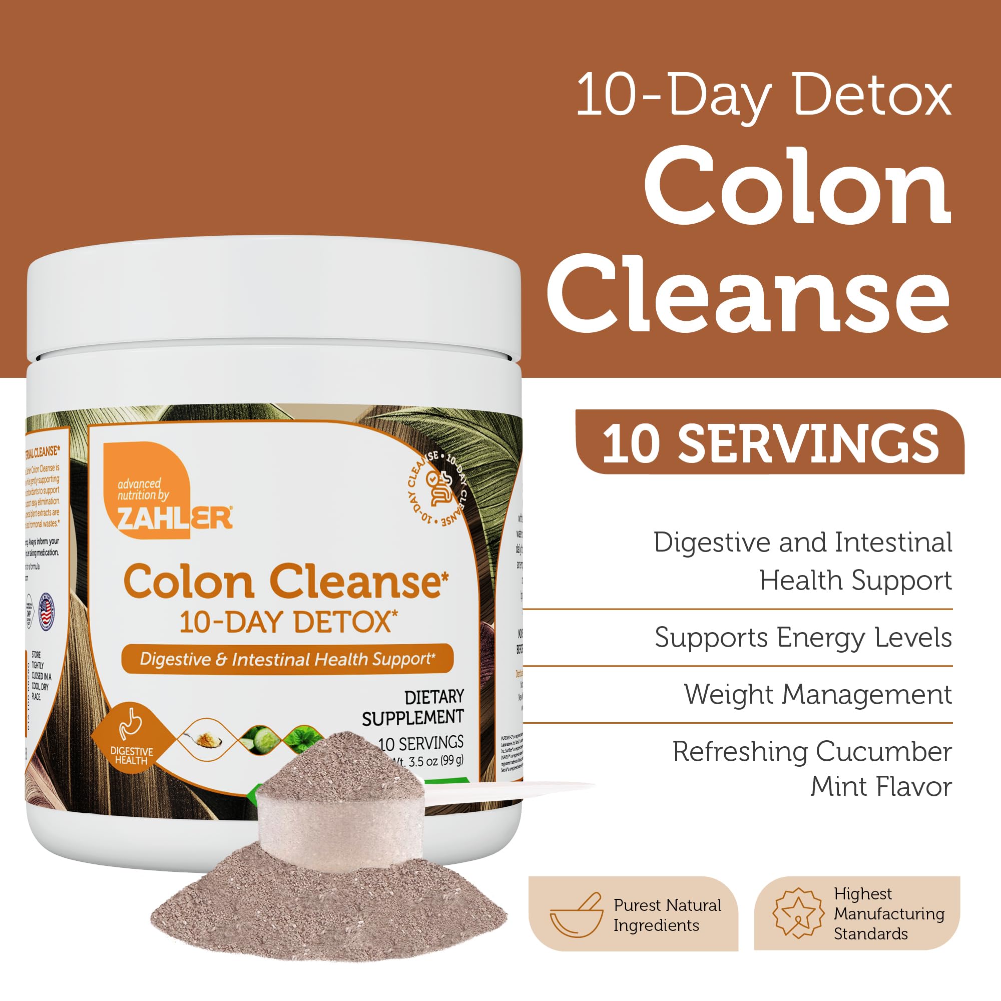 Foto 3 pulgar | Colon Cleanse Zahler  10 Días  Desintoxicante  Pepino Y Menta  Tarro De 100 Ml - Venta Internacional.
