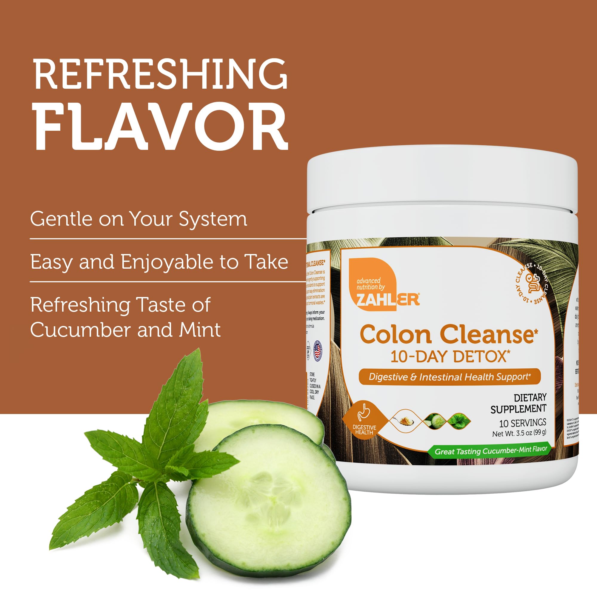 Foto 5 pulgar | Colon Cleanse Zahler  10 Días  Desintoxicante  Pepino Y Menta  Tarro De 100 Ml - Venta Internacional.