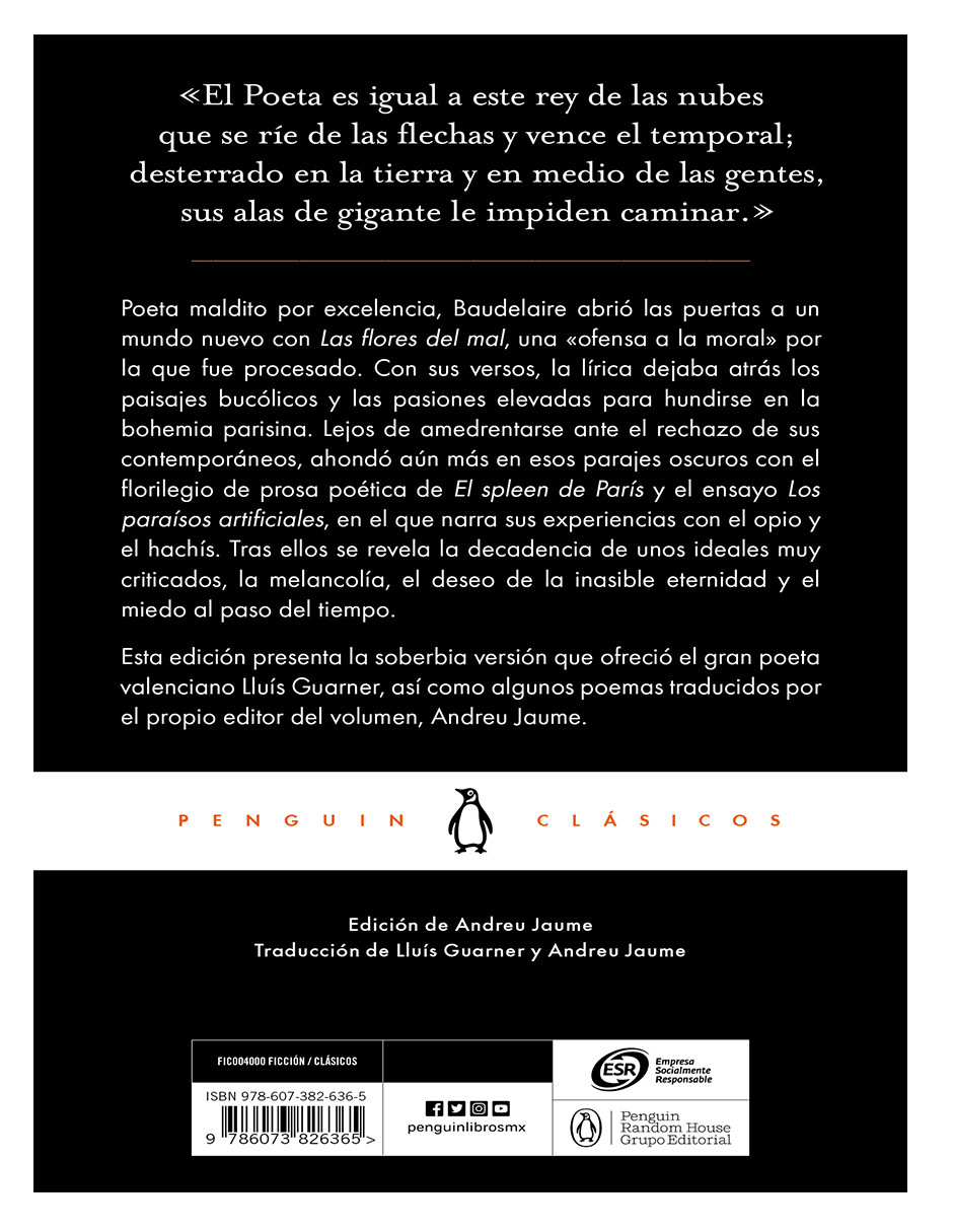 Foto 3 pulgar | 🌸libro  Las Flores Del Mal 🌹😈 Autor Charles Baudelaire Editorial Penguin Clásicos