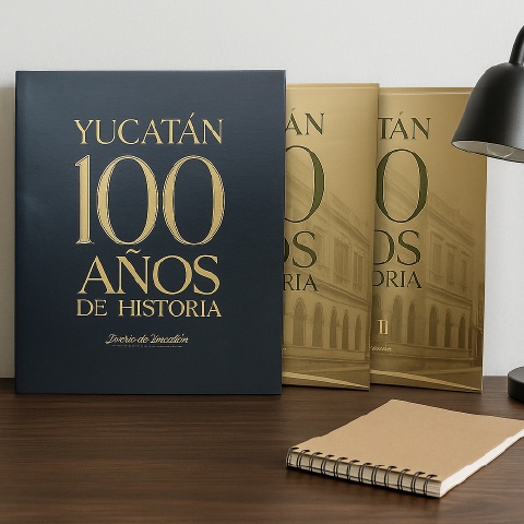 Foto 3 pulgar | Yucatán: 100 Años De Historia Edición De Lujo 2 Tomos + Caja Conmemorativa