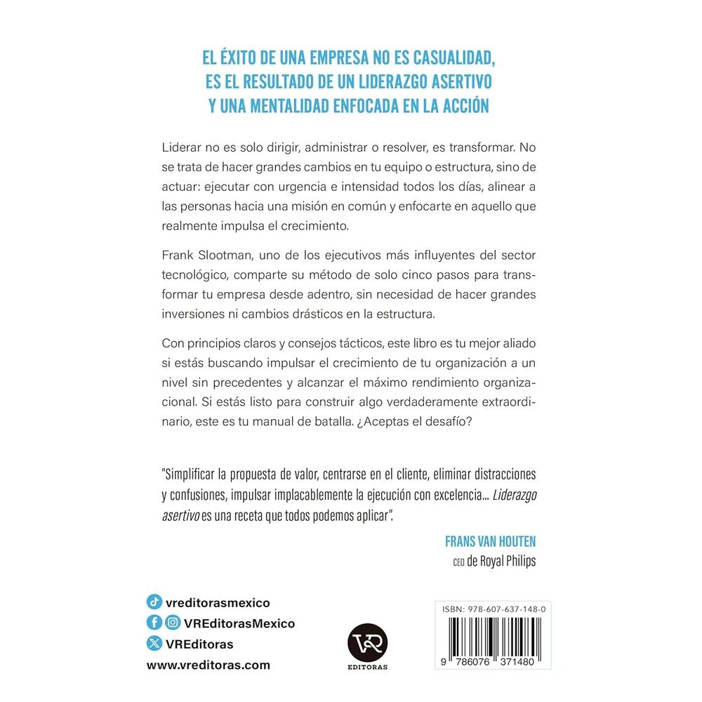 Foto 3 pulgar | Libro Liderazgo Asertivo Autor Frank Slootman