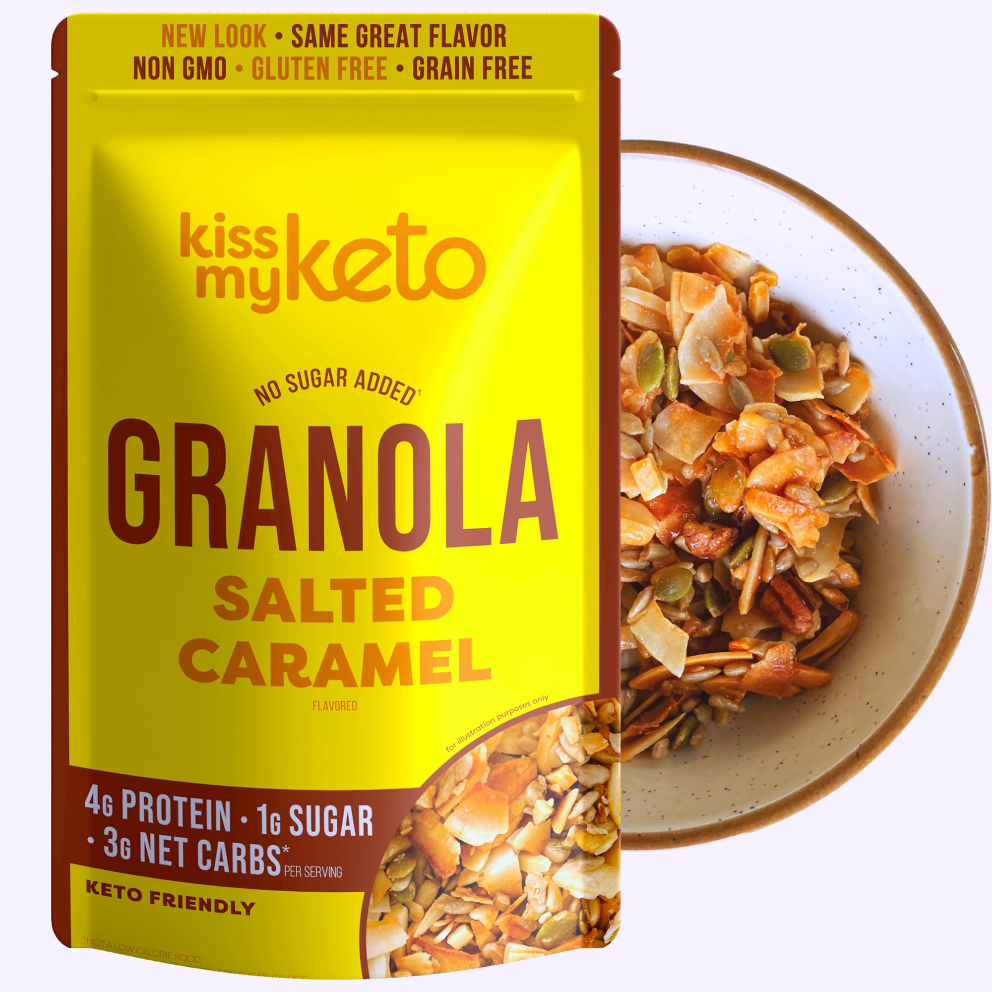 Foto 1 | Cereal De Granola Kiss My Keto  Caramelo Salado  266 Ml  Bajo En Carbohidratos - Venta Internacional.
