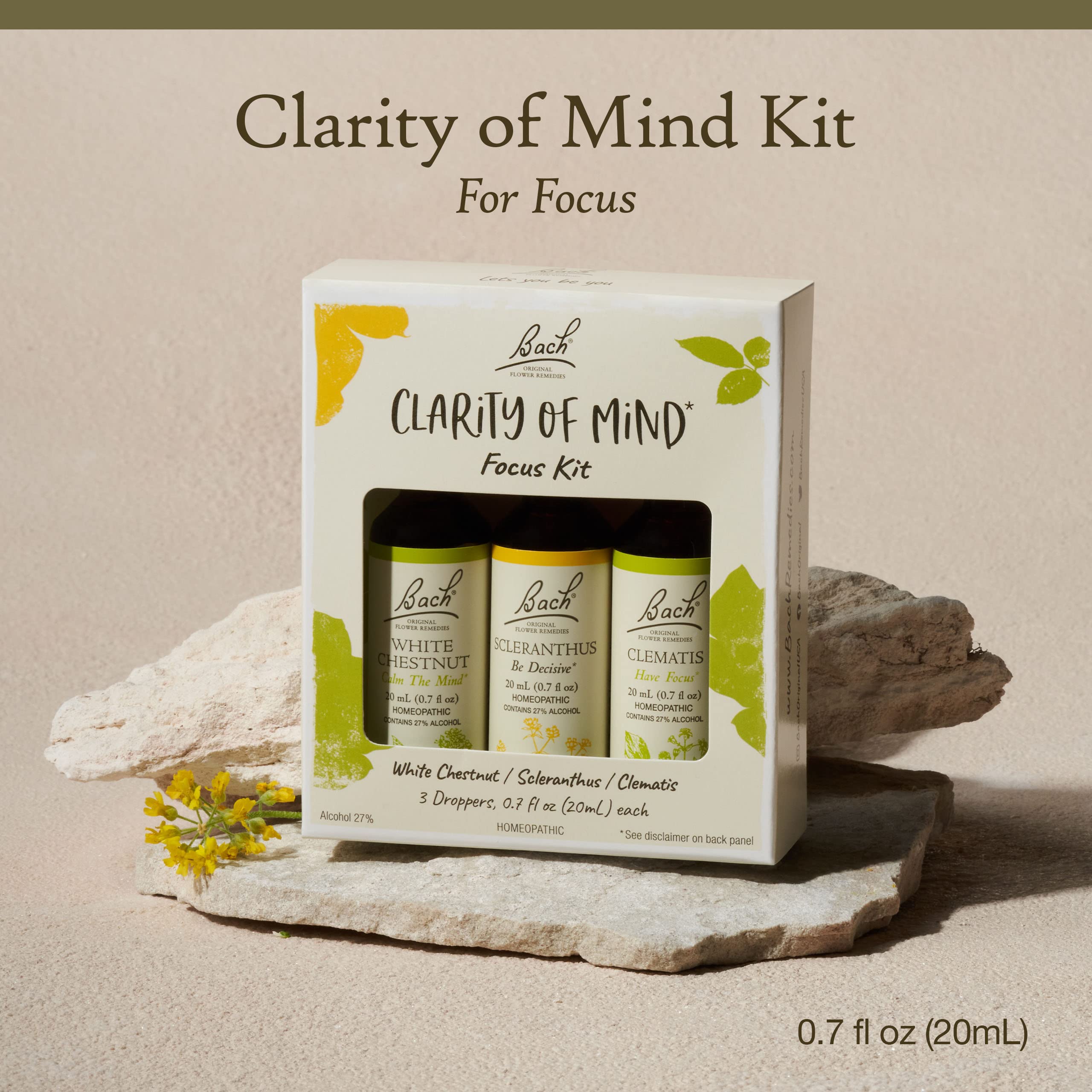 Foto 3 pulgar | Kit Bach Clarity Of Mind De Flower Remedies  3 Goteros De 20 Ml - Venta Internacional.