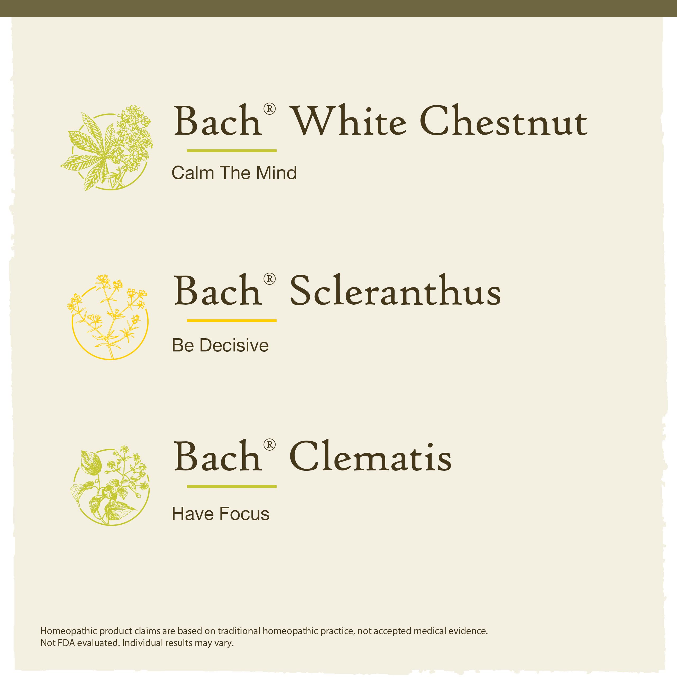 Foto 4 pulgar | Kit Bach Clarity Of Mind De Flower Remedies  3 Goteros De 20 Ml - Venta Internacional.
