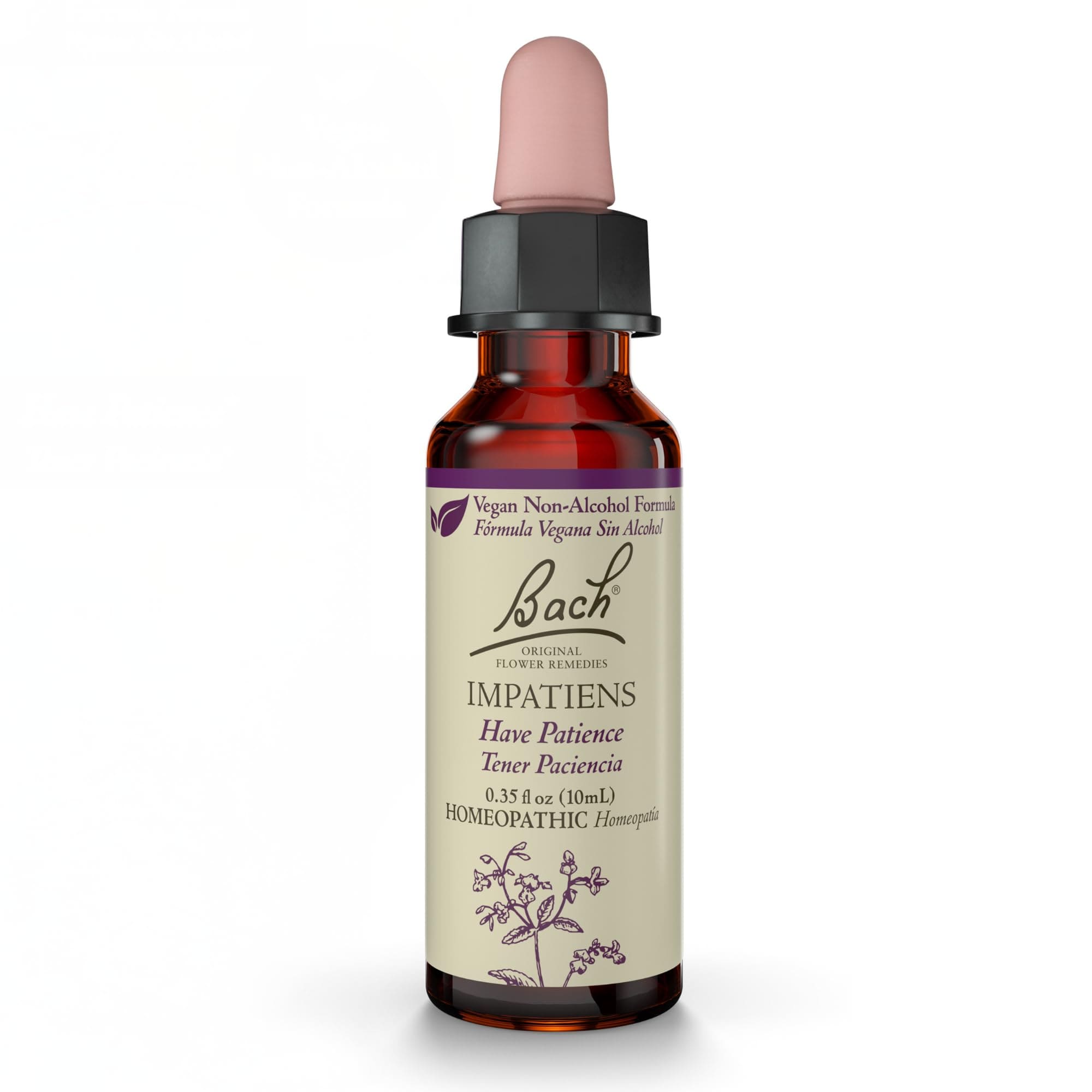 Esencia Floral Bach Original Impatiens  10 Ml  Vegana  Sin Gluten - Venta Internacional. $662