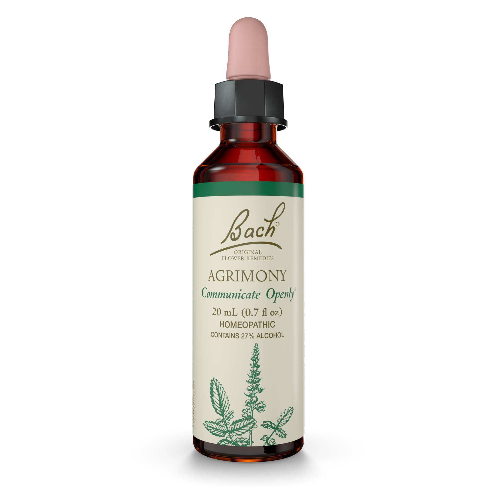 Esencia Floral Bach Original Agrimony  20 Ml  Vegana  Sin Gluten - Venta Internacional.