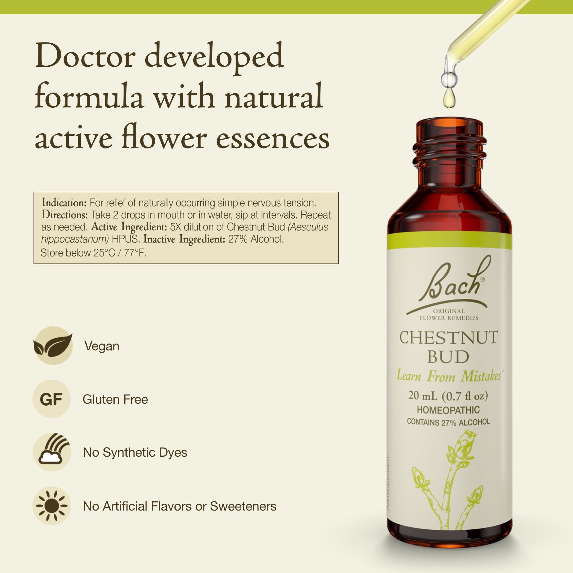 Foto 3 pulgar | Flor Essence Bach Original Castaño Bach  20 Ml  Vegano - Venta Internacional.