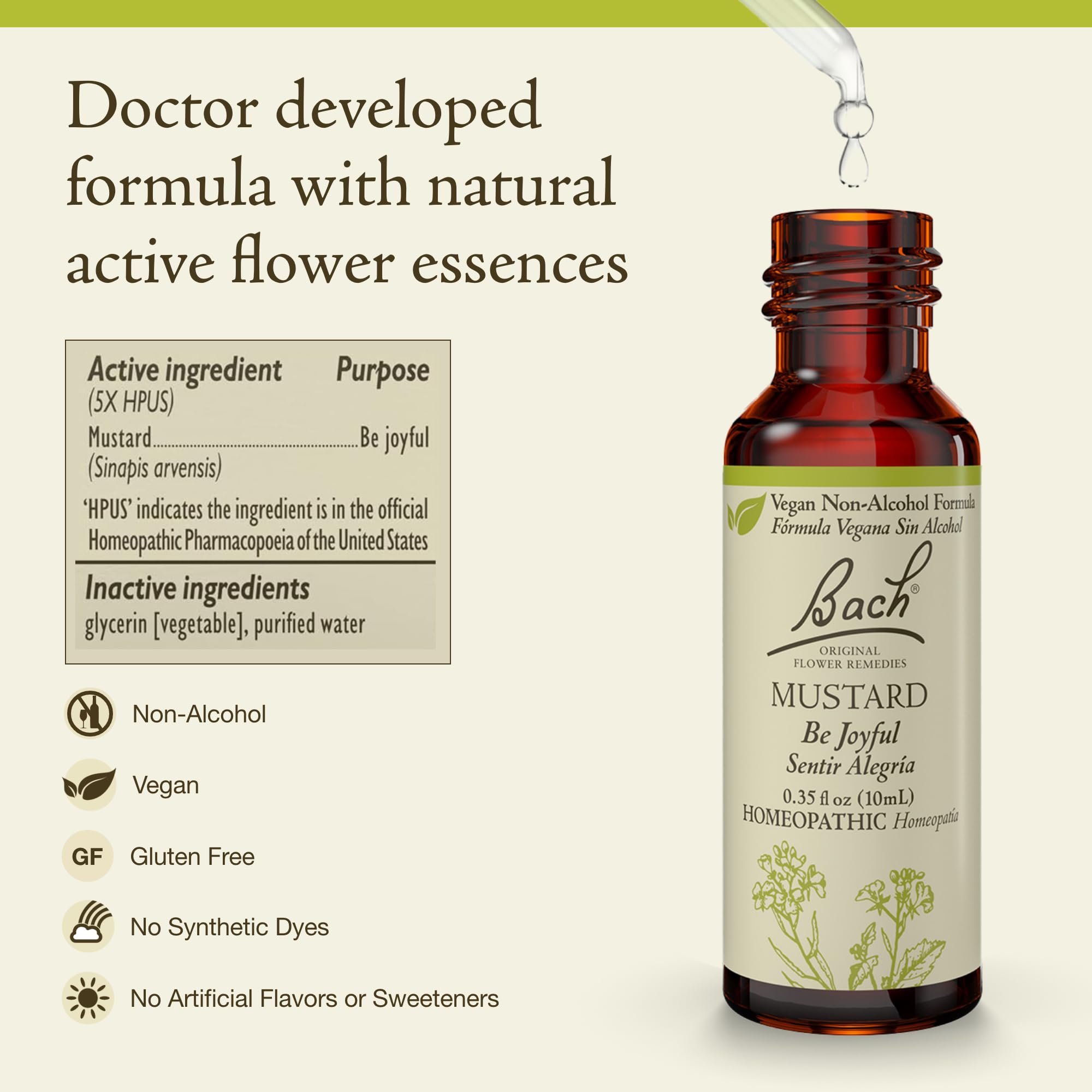 Foto 3 pulgar | Mostaza Original De Flower Essence Bach  10 Ml  Sin Alcohol - Venta Internacional.