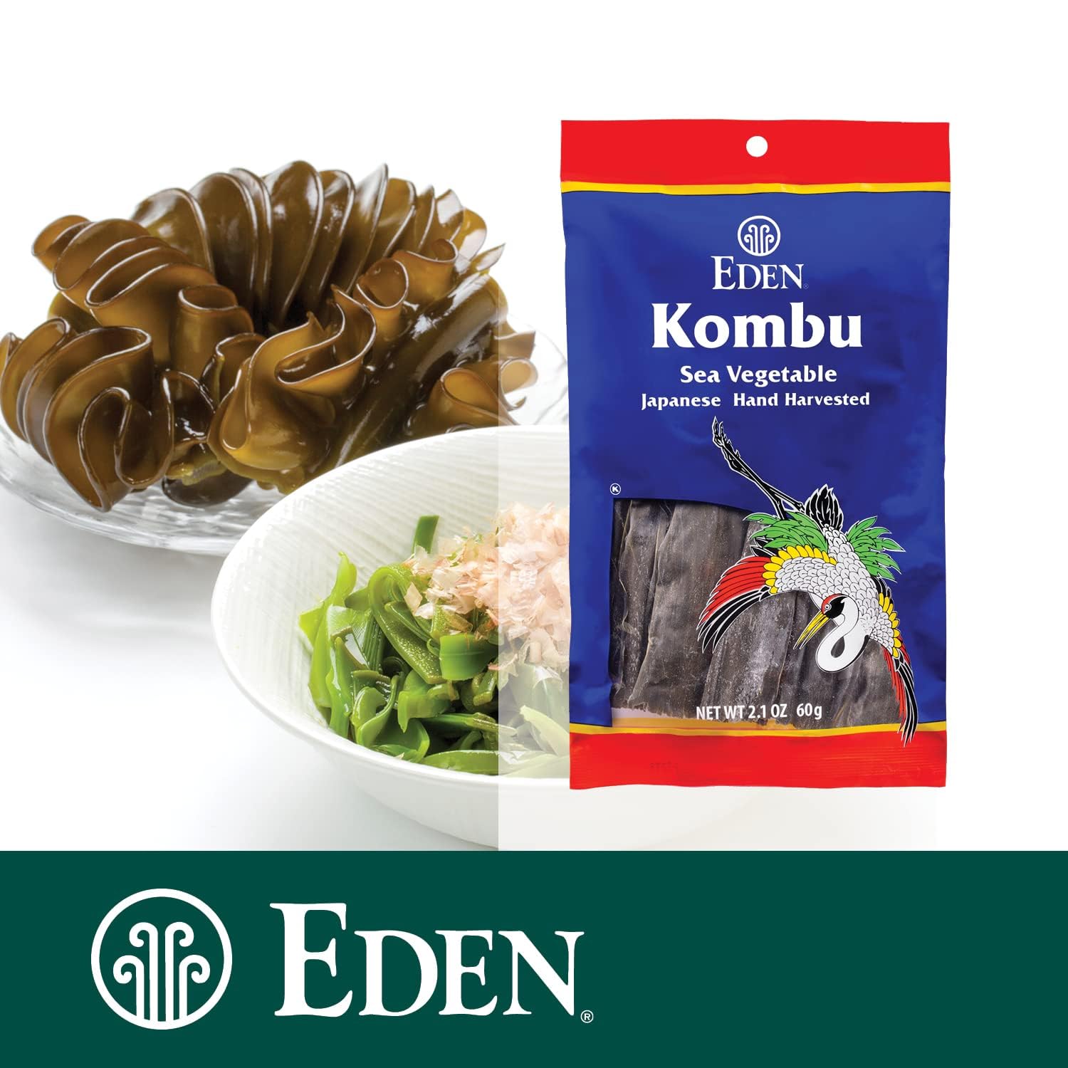 Foto 5 pulgar | Vegetales Marinos Eden Kombu Wild Japoneses Cosechados A Mano  60 G - Venta Internacional.