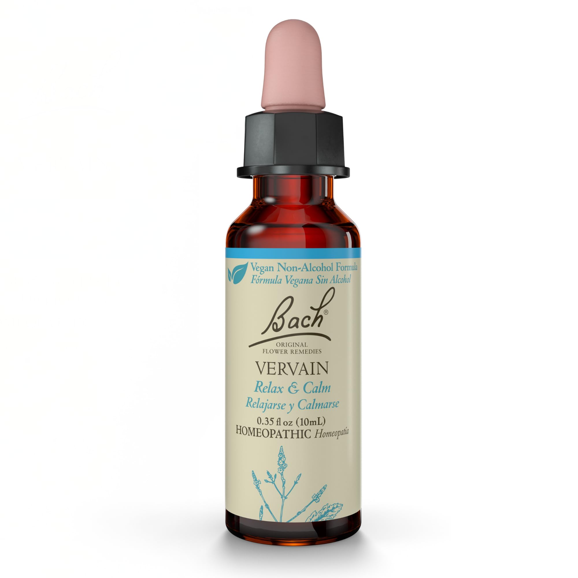 Fórmula Sin Alcohol De Flower Essence Bach Original Vervain De 10 Ml - Venta Internacional.