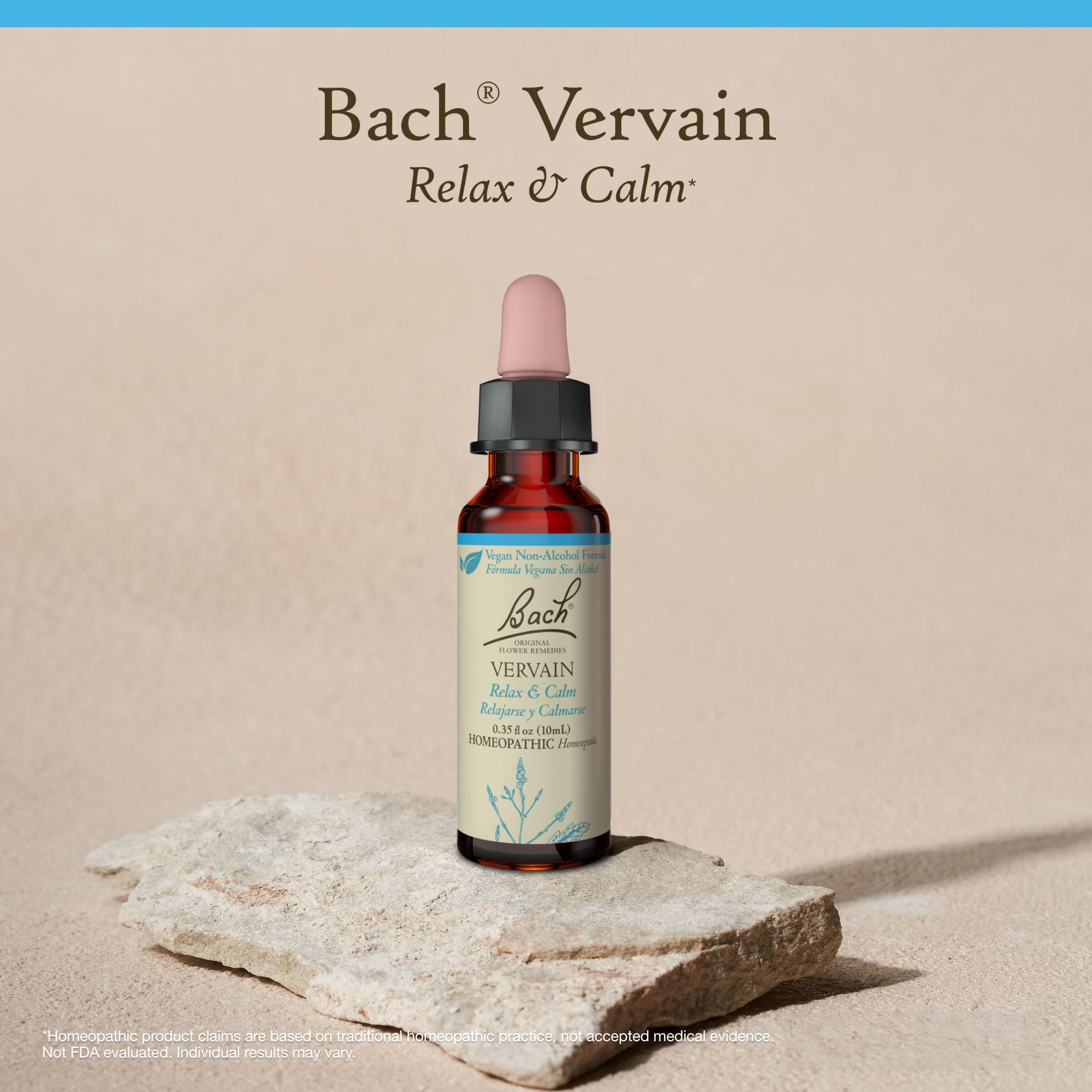 Foto 6 pulgar | Fórmula Sin Alcohol De Flower Essence Bach Original Vervain De 10 Ml - Venta Internacional.