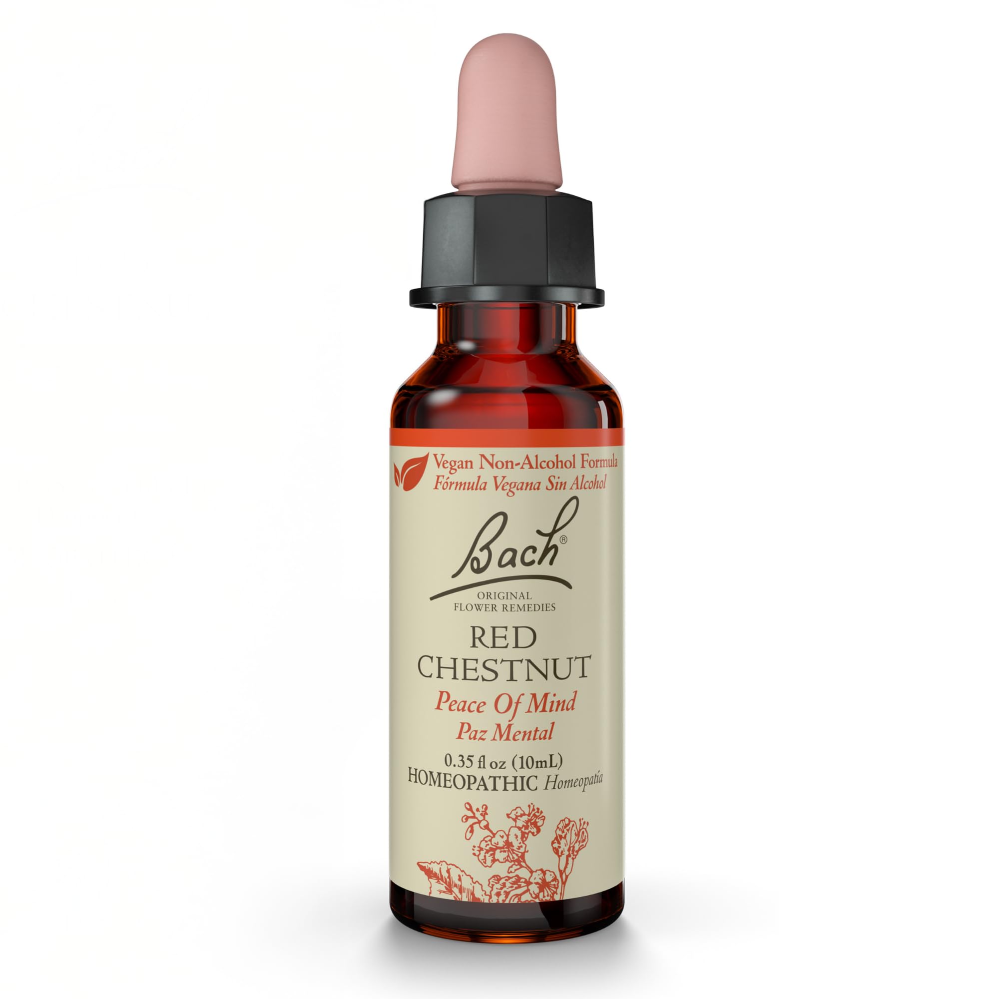 Flower Essence Bach Original Red Chestnut  10 Ml  Sin Alcohol - Venta Internacional.
