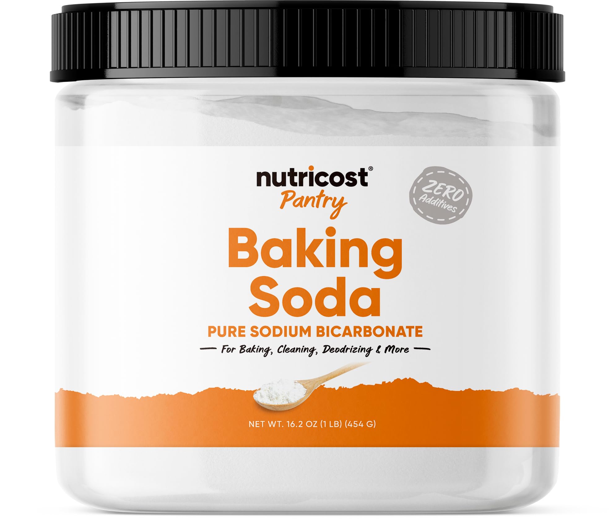 Bicarbonato De Sodio Nutricost Pantry  454 G  Para Hornear  Limpiar Y Más - Venta Internacional.