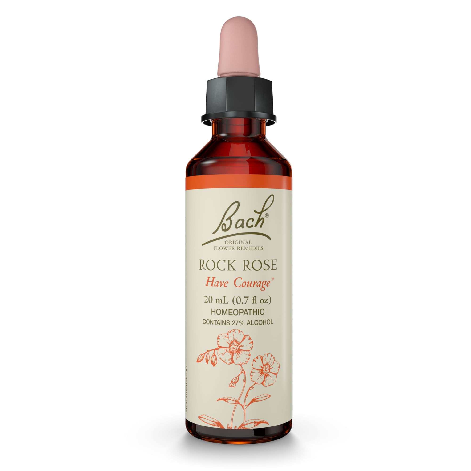 Esencia Floral Bach Original Rock Rose  20 Ml  Vegana  Sin Gluten - Venta Internacional.