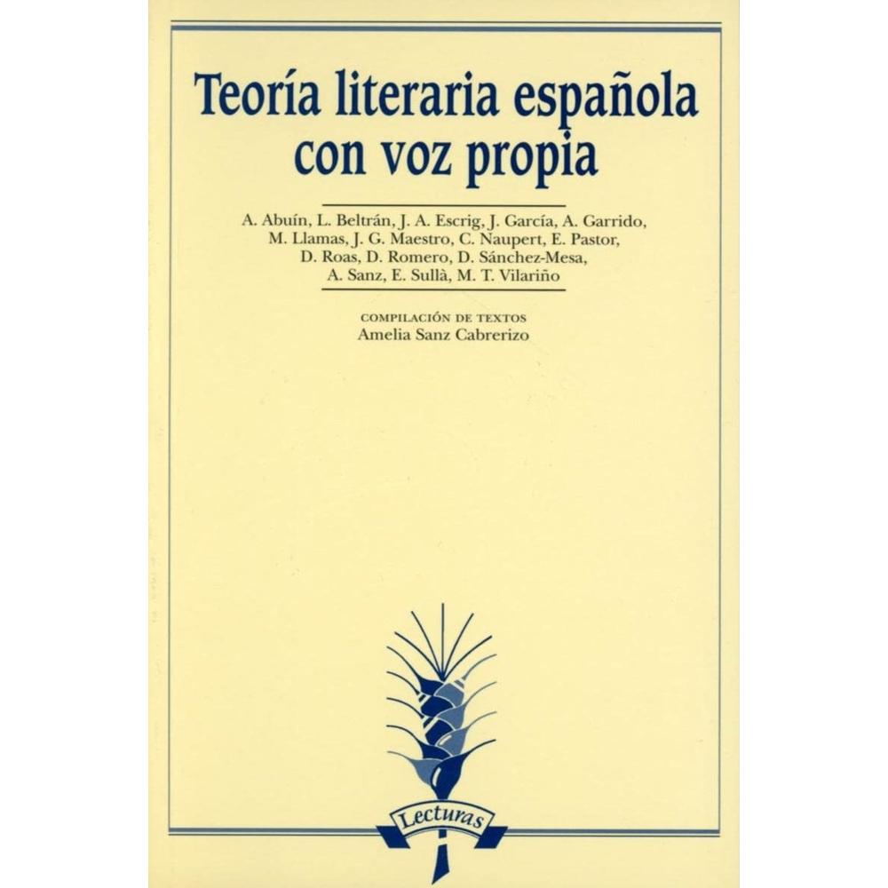 Foto 2 pulgar | Teoría Literaria Española Con Voz Propia