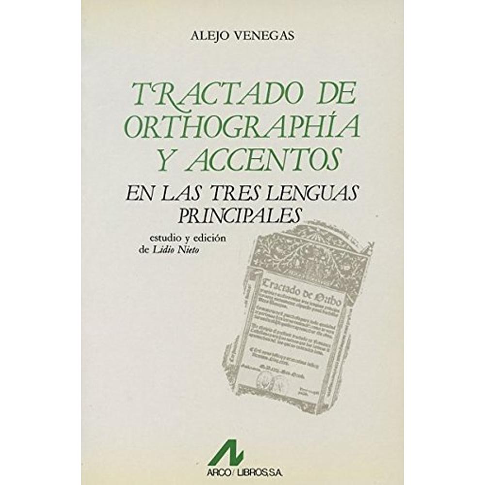 Foto 2 pulgar | Tractado De Orthographía Y Acentos En Las Tres Lenguas Principales