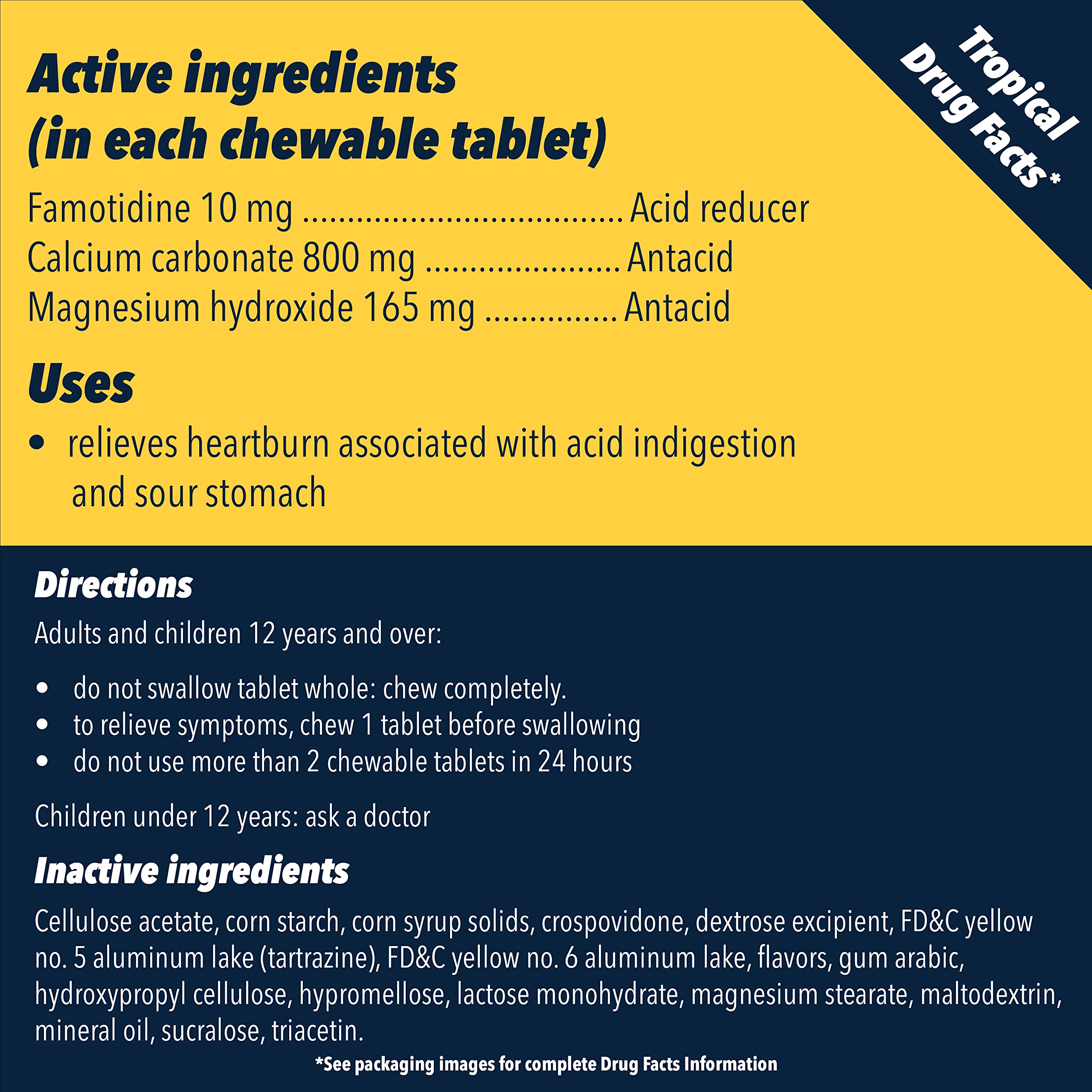 Foto 7 | Medicamentos Masticables Pepcid Complete Para La Acidez Estomacal  50 Unidades - Venta Internacional.