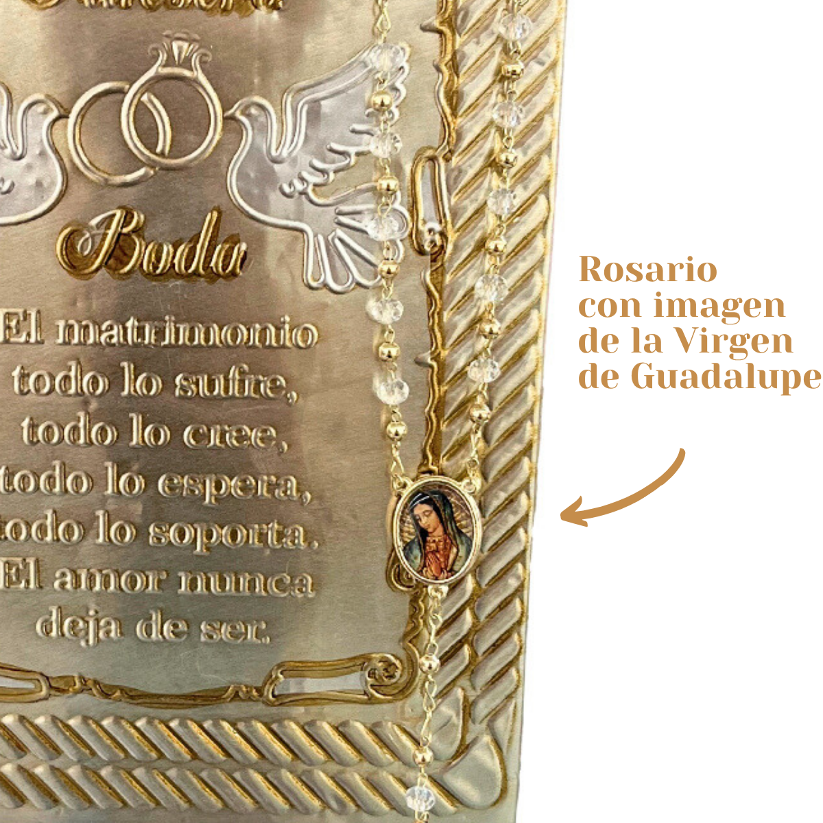 Foto 3 | Biblia Boda Matrimonio Repujado + Rosario
