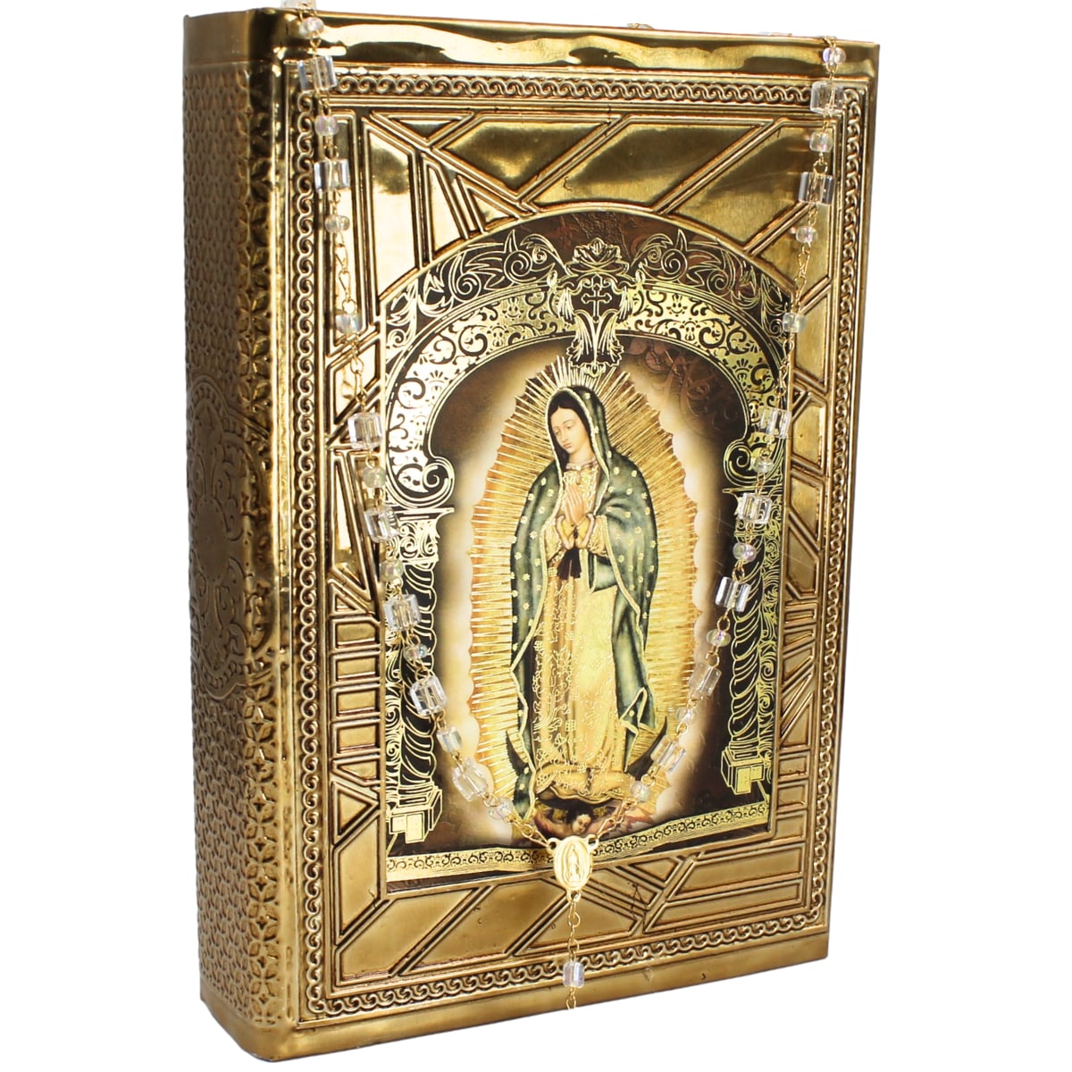 Biblia Boda Matrimonio Virgen Guadalupe Cc Completa + Incluye Rosario $499