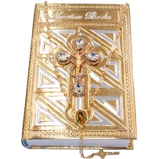 Foto 3 | Biblia Y Rosario Matrimonio Boda Repujado 21.5 Cm Nb Grande