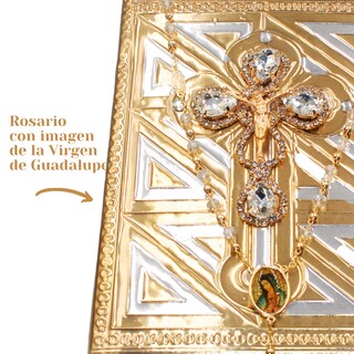Foto 5 | Biblia Y Rosario Matrimonio Boda Repujado 21.5 Cm Nb Grande