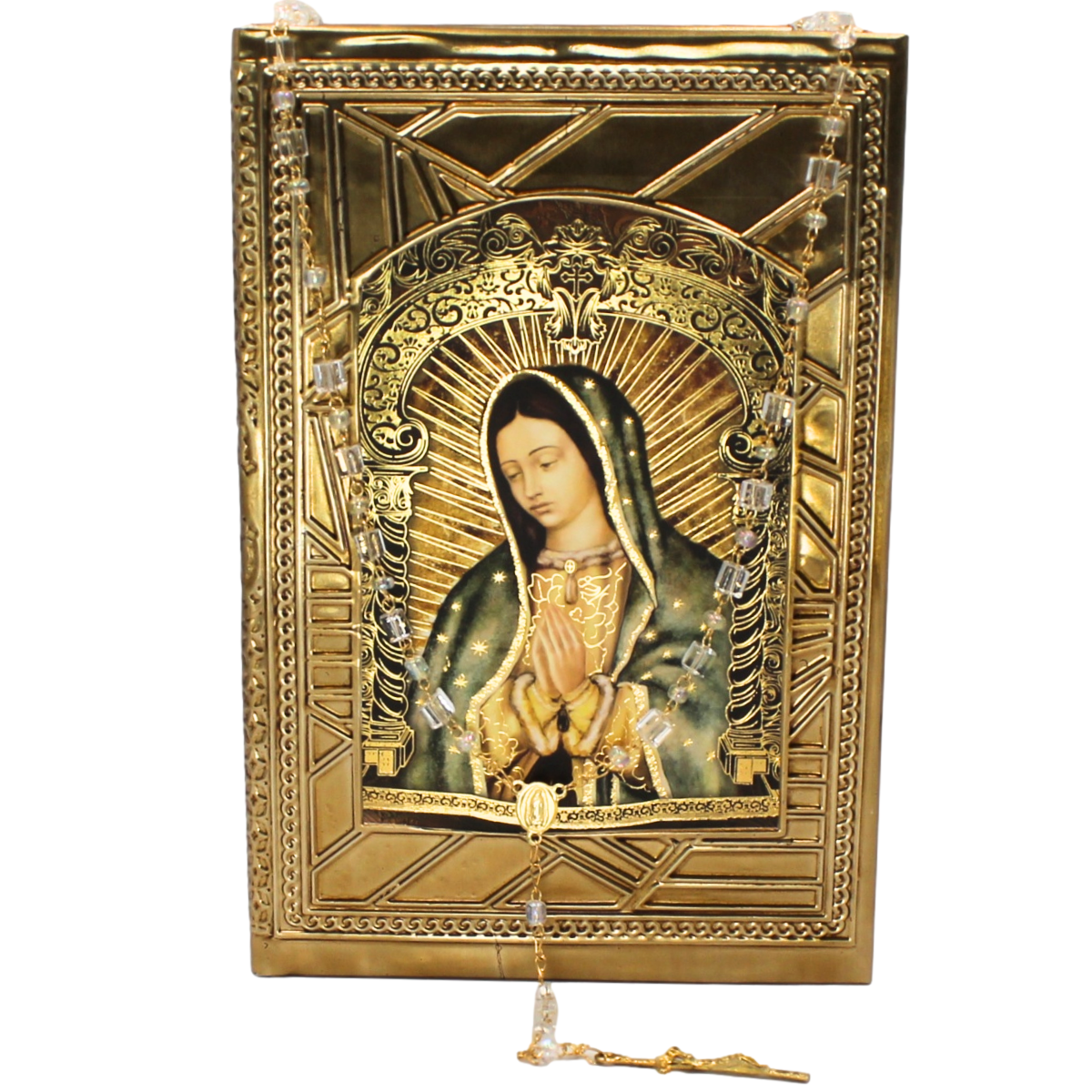 Foto 2 pulgar | Biblia Boda Matrimonio Virgen Guadalupe Cc Busto + Incluye Rosario