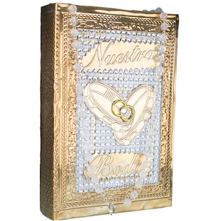 Foto 1 | Biblia Boda Libro Matrimonio Repujado Incluye Rosario Anillos