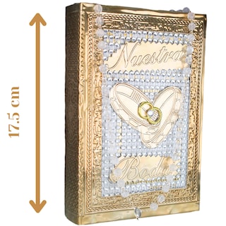 Foto 2 | Biblia Boda Libro Matrimonio Repujado Incluye Rosario Anillos