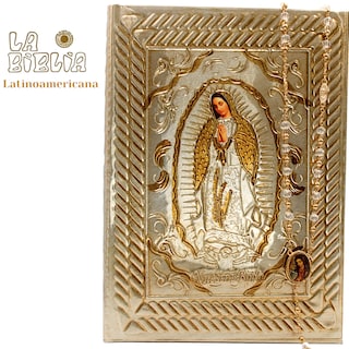 Foto 4 | Biblia Boda Latinoamericana Virgen Letra Grande + Rosario