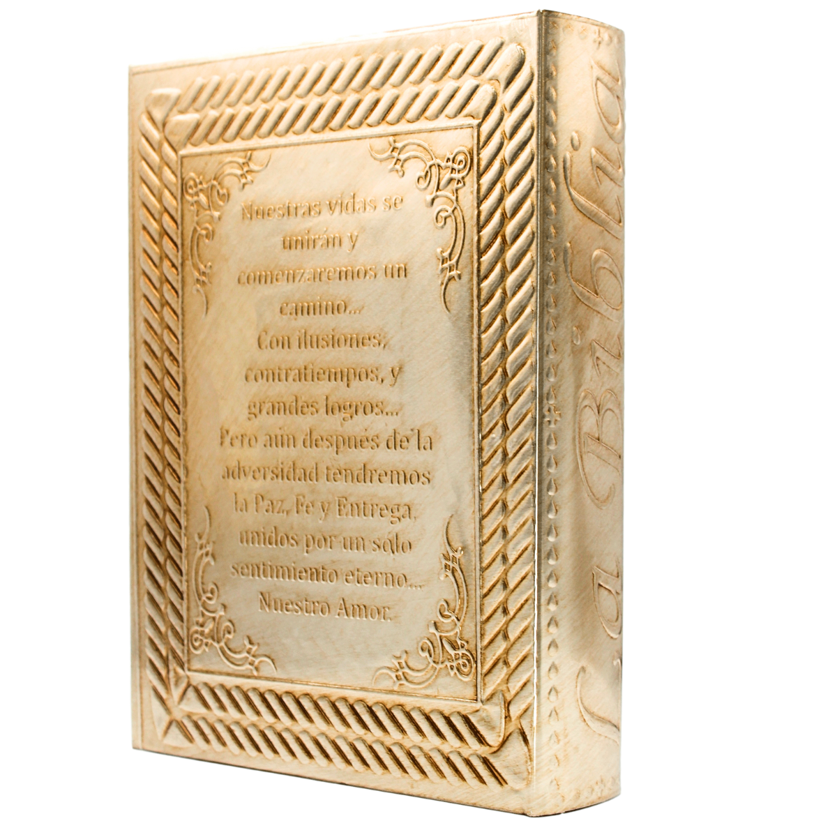 Foto 6 pulgar | Biblia Boda Latinoamericana Virgen Letra Grande + Rosario