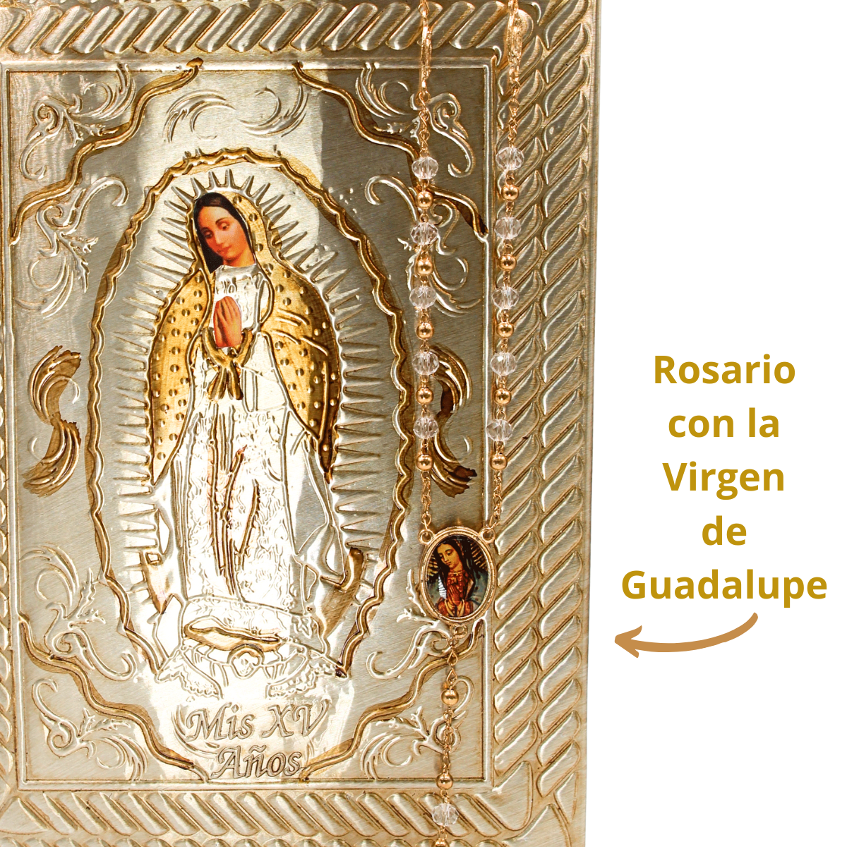 Foto 2 | Biblia Grande Libro Y Rosario Quinceañera Quince Años Avox