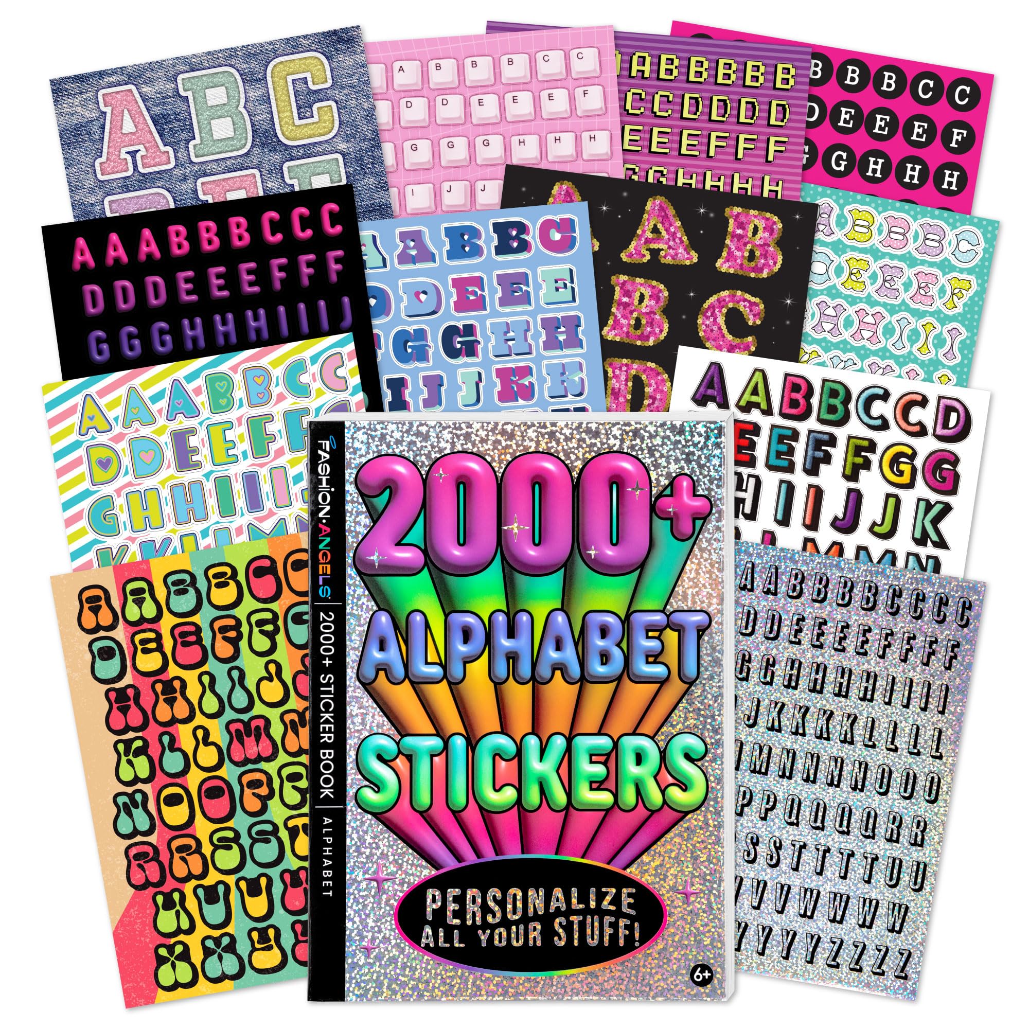 Libro De Pegatinas Fashion Angels  Más De 2000 Pegatinas Con El Alfabeto - Venta Internacional.
