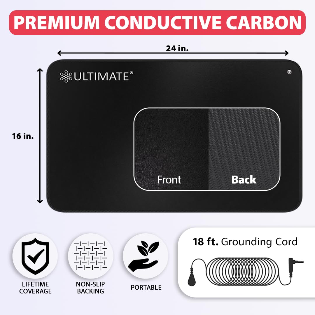 Foto 3 pulgar | Grounding Mat Ultimate Conductive Carbon Con Cable De 5 5 M - Venta Internacional.