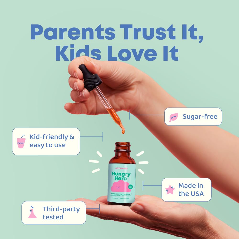 Foto 6 pulgar | Potenciador De Apetito Joyspring Hungry Hero Kids  60 Ml Con L-lisina - Venta Internacional.