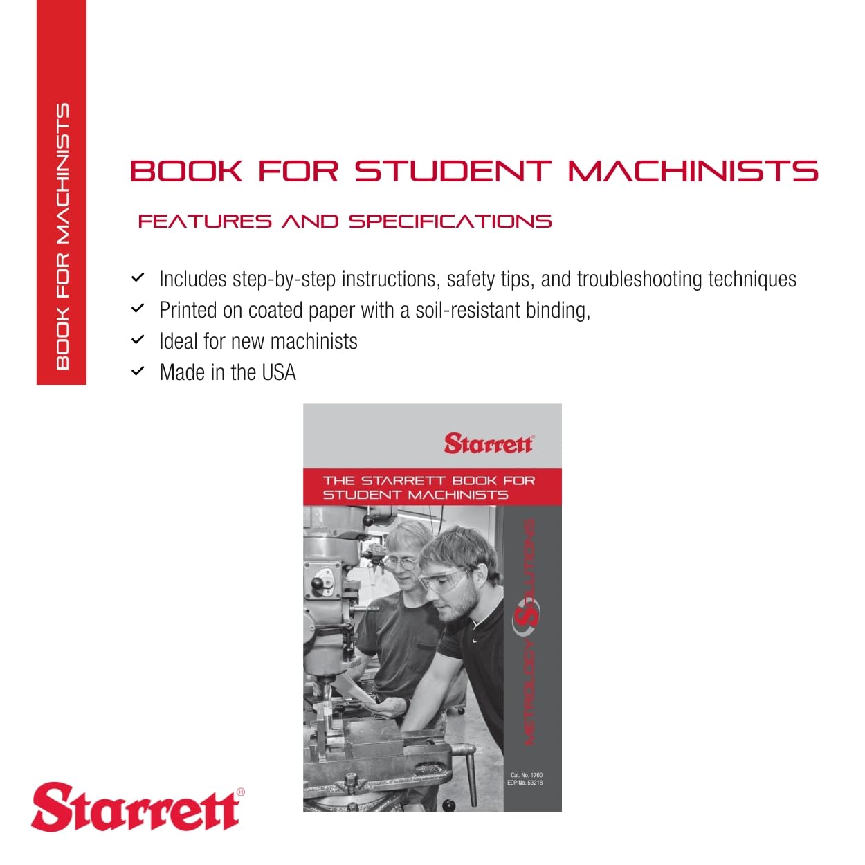 Foto 3 pulgar | Libro Starrett 1700 Estudiantes De Maquinistas  160 Páginas Con 200 Ilustraciones - Venta Internacional.
