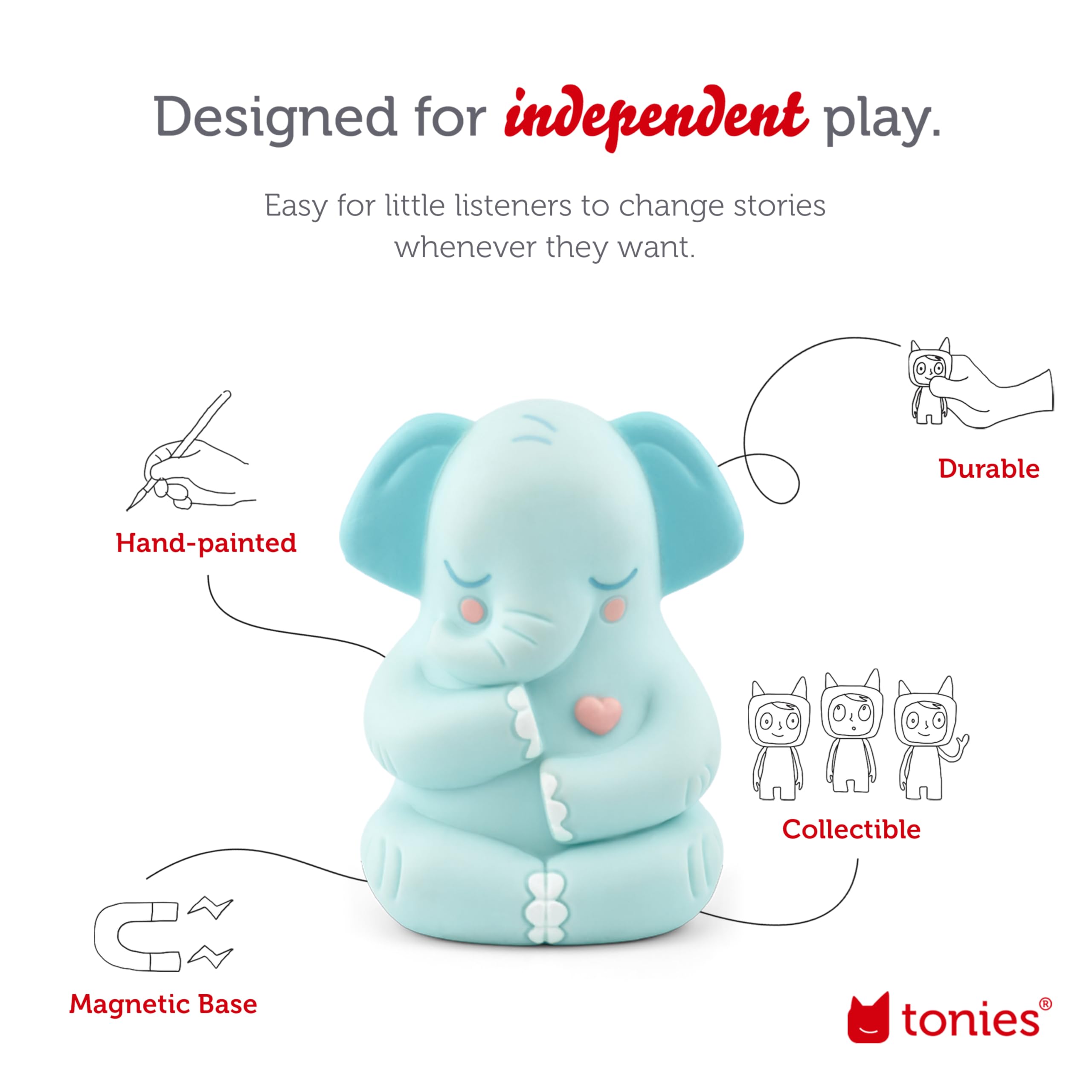 Foto 4 pulgar | Figura De Juguete Con Audio Tonies Affirmations Greta The Elephant - Venta Internacional.
