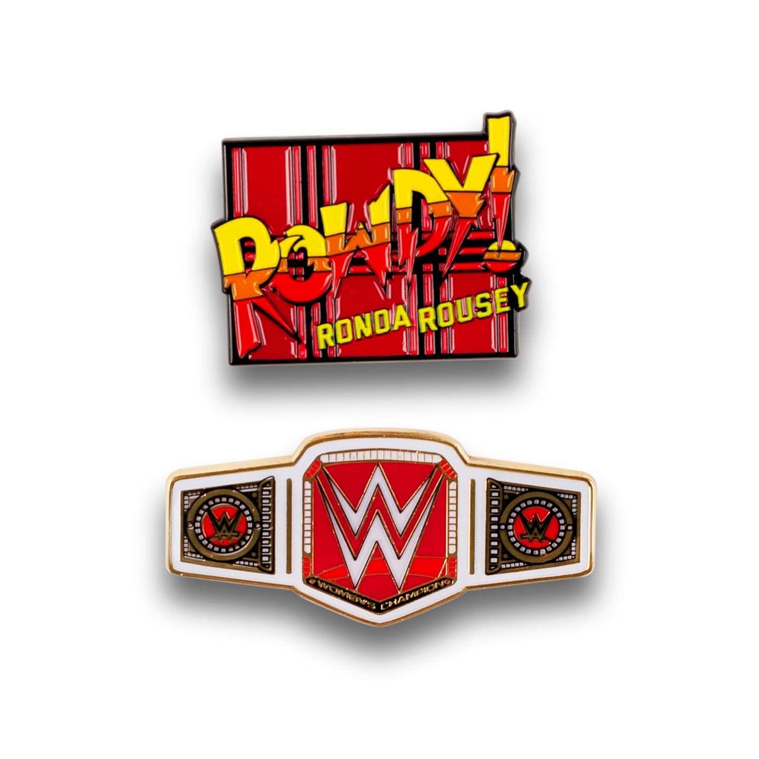Foto 3 pulgar | Set De Alfileres De Coleccionista Wwe Rowdy Ronda Rousey Campeona Femenina - Venta Internacional.