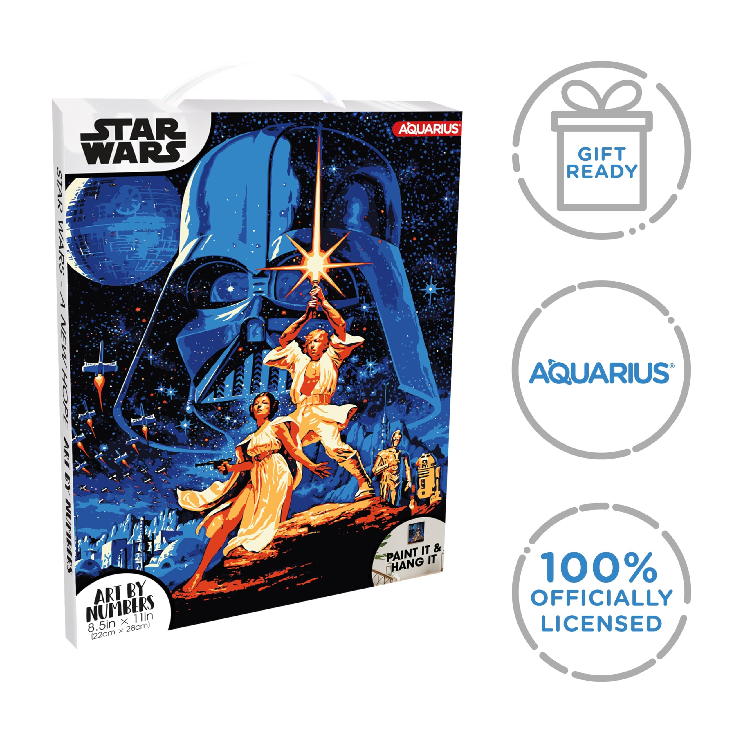 Foto 7 | Kit De Pintura Por Números Aquarius Star Wars A New Hope Art - Venta Internacional.