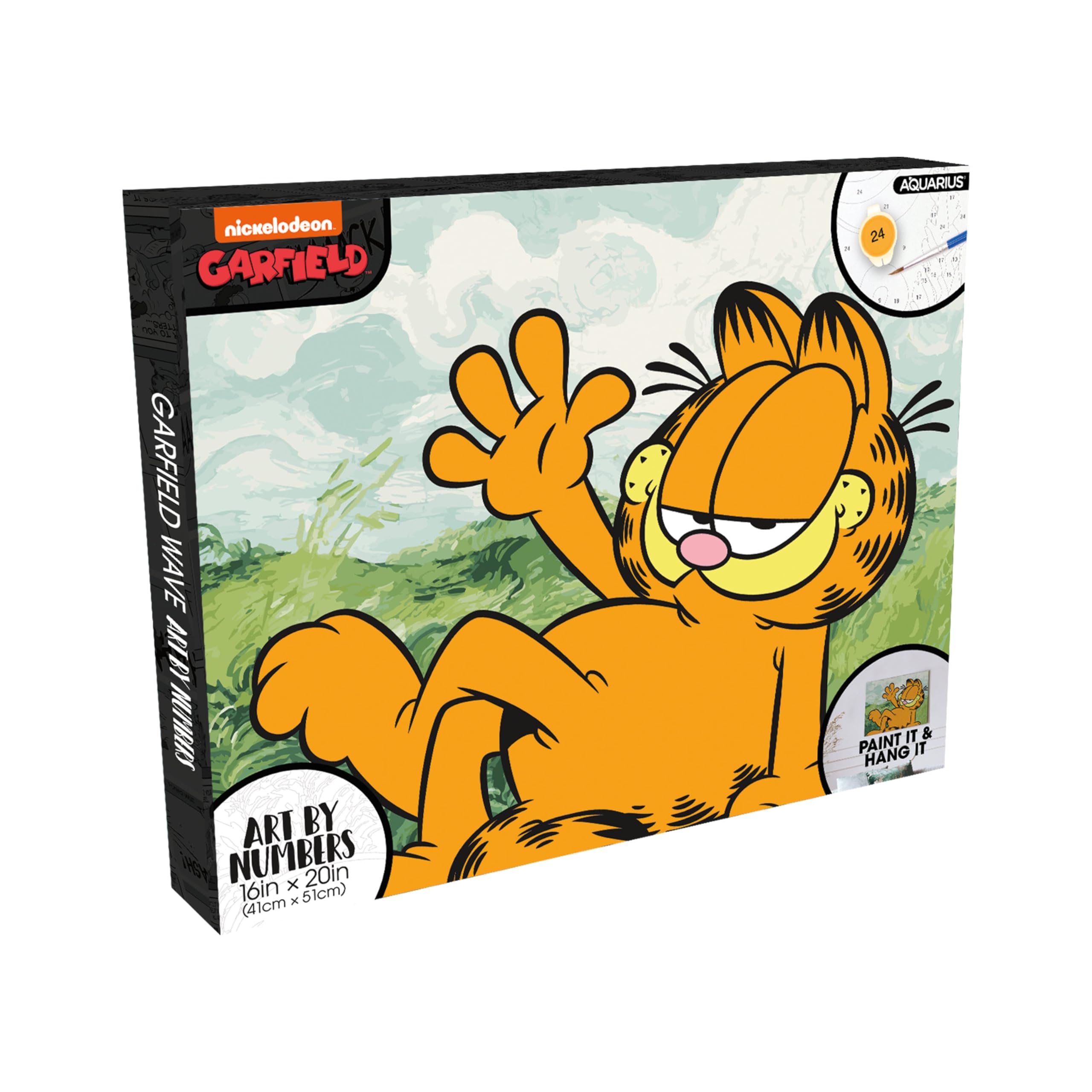 Foto 1 | Kit De Pintura Aquarius Garfield Art By Numbers Con Lienzo De 40 X 50 Cm - Venta Internacional.