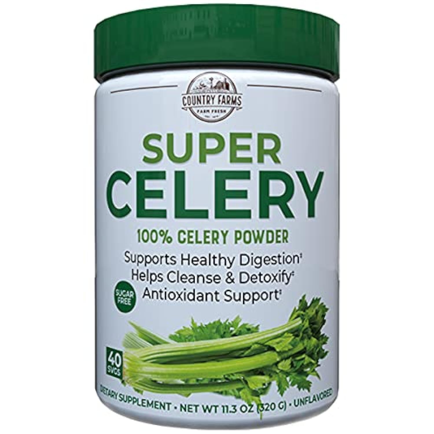 Suplemento Country Farms Super Celery Powder 320 Ml - Venta Internacional.
