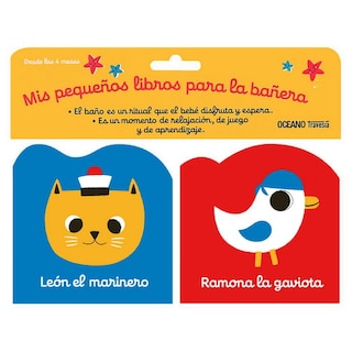 Foto 1 | Mis Pequeños Libros Para La Bañera 2: León el Marinero y Ramona la Gaviota 2 Piezas