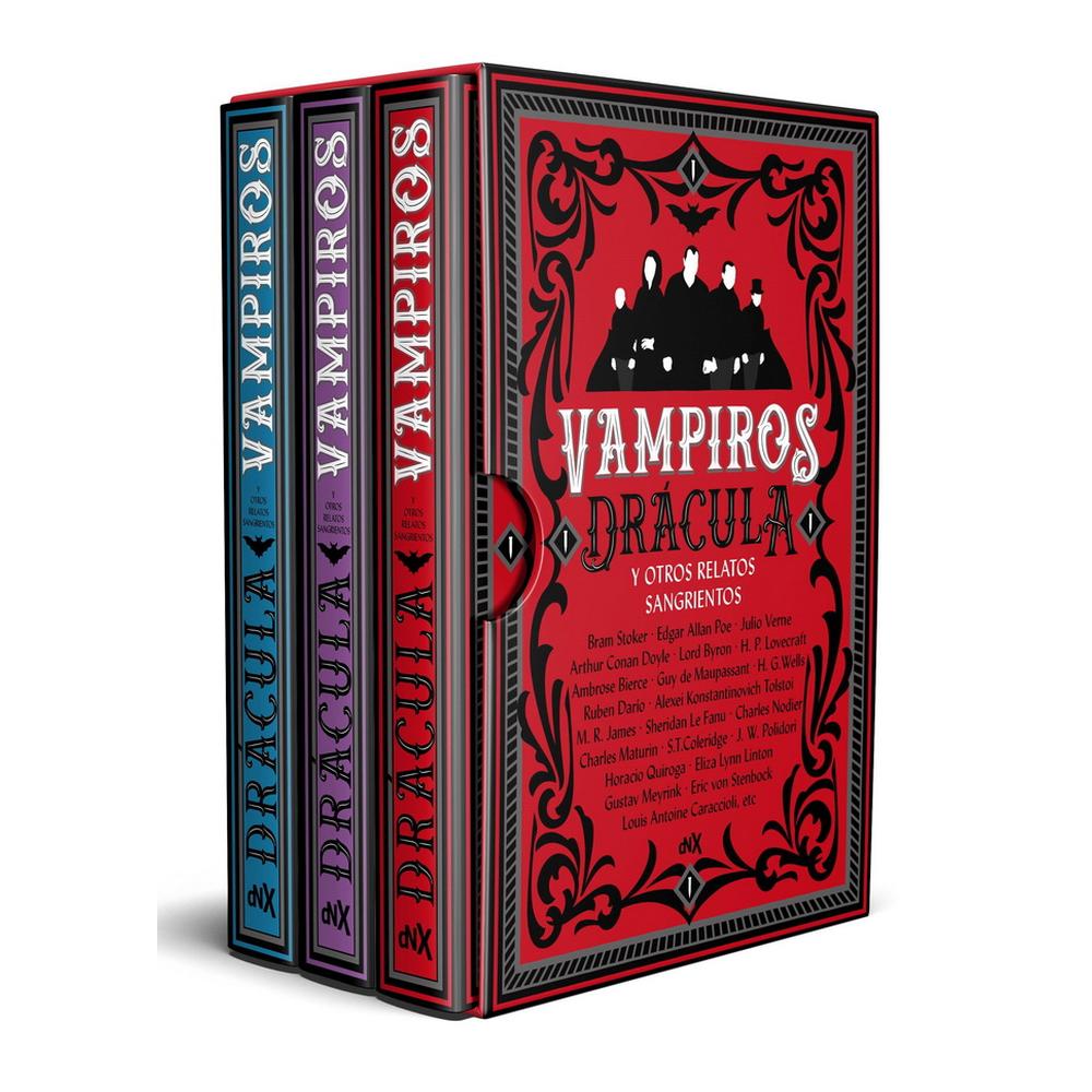 Foto 2 pulgar | Libro Vampiros Drácula y Otros Relatos Sangrientos 3 Volúmenes