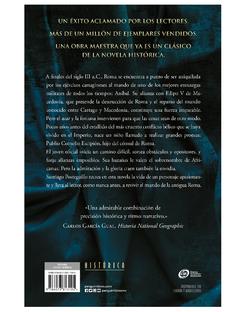 Foto 4 pulgar | Libro Africanus Editorial Ediciones B Autor Santiago Posteguillo