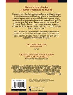 Foto 2 | Libro Agua para Elefantes Editorial De Bolsillo Autor Sara Gruen