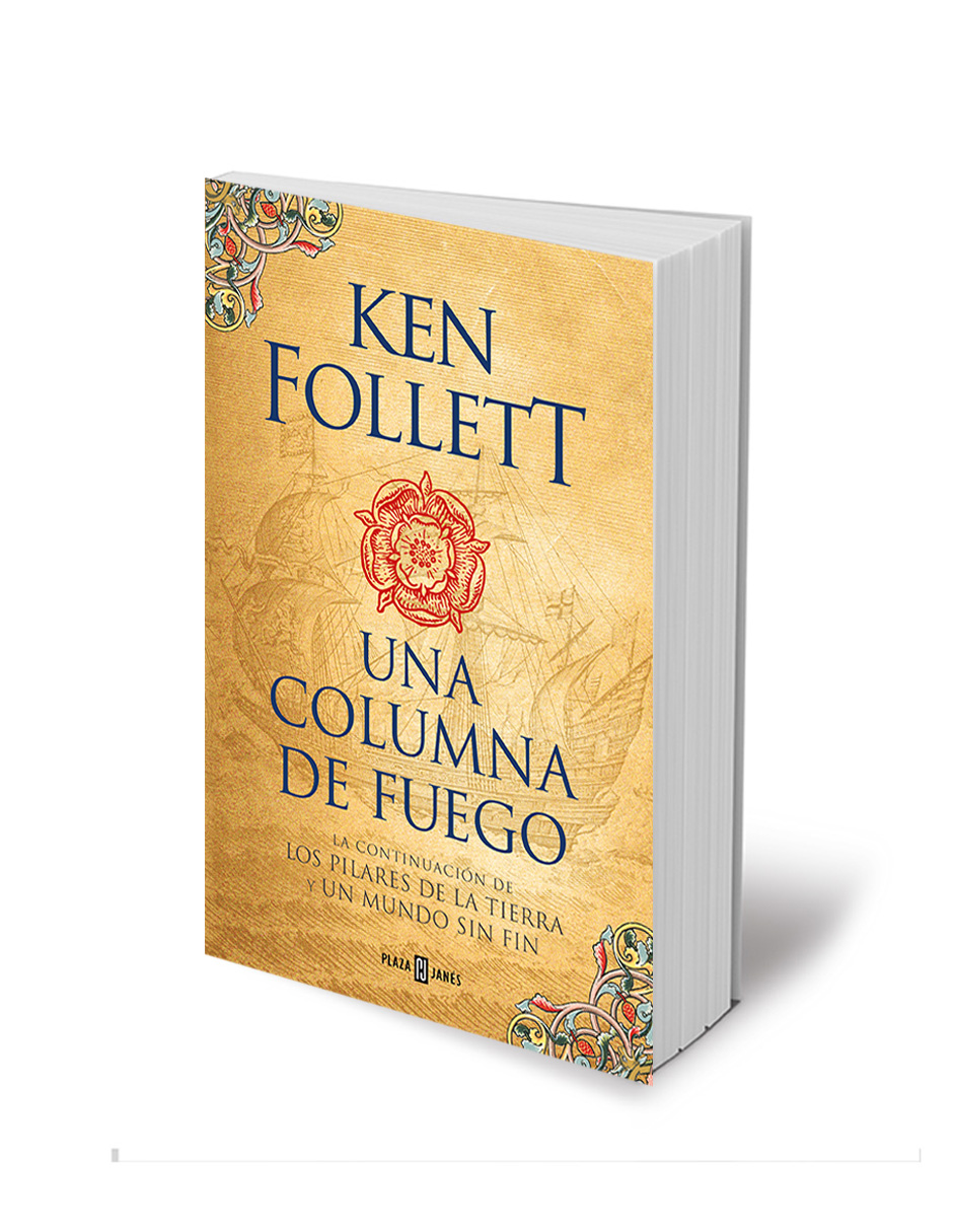 Foto 2 | Libro Una Columna de Fuego Editorial Plaza Janes Autor Ken Follett