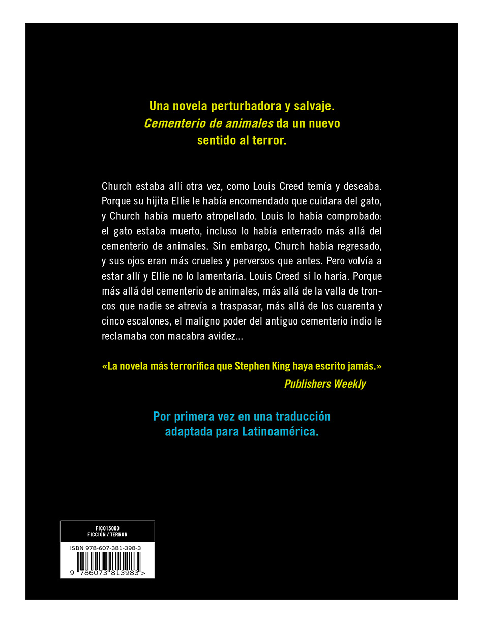 Foto 2 | Libro Cementerio de Animales Editorial Debolsillo Autor Stephen King