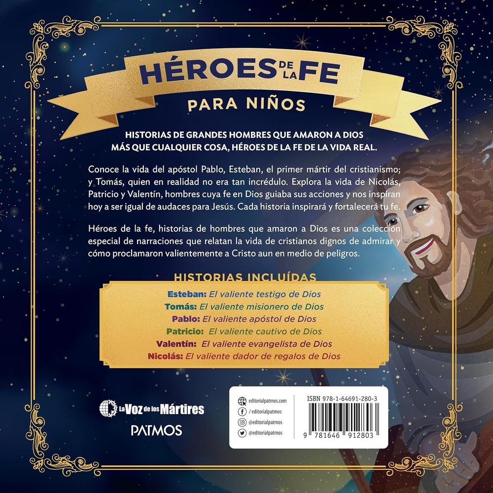 Foto 3 pulgar | Libro Héroes De La Fe Para Niños